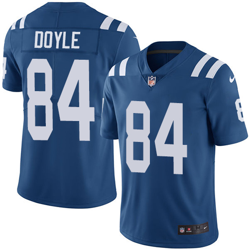 Indianapolis Colts #84 Limited Jack Doyle Royal Blue Nike NFL Home Men Vapor Untouchable jerseys